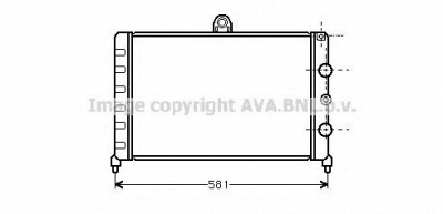 AVA QUALITY COOLING al2036 -  Радиатор, охлаждение двигателя